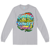 Moon Dust sunrise sunburn sunset repeat Long Sleeve Tee - BarkalooDesign