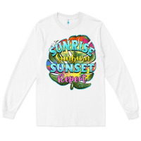 White sunrise sunburn sunset repeat Long Sleeve Tee - BarkalooDesign
