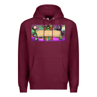 Burgundy custom name momster license plate template Premium Hoodie - BundleAndBundleShop