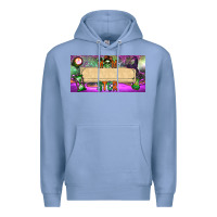 Colony Blue custom name momster license plate template Premium Hoodie - BundleAndBundleShop