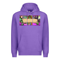 Purple custom name momster license plate template Premium Hoodie - BundleAndBundleShop