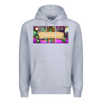 Heather Grey custom name momster license plate template Premium Hoodie - BundleAndBundleShop