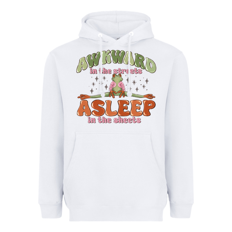 Awkward In The Streets Asleep In The Sheets Heavyweight Hoodie by MaliasSmallBusiness | Teevron