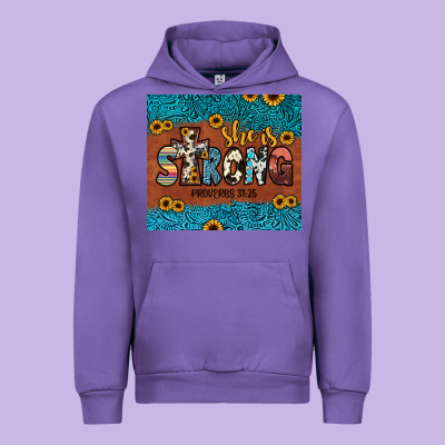 She Is Strong Urban Hoodie Designed By Jahusdesignshop