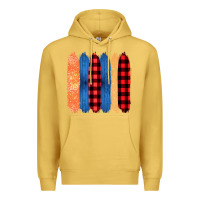 Antique Gold Western Farm Life Pattern Brush Stroke Premium Hoodie - Bettercallsaul