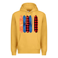 Mustard Western Farm Life Pattern Brush Stroke Premium Hoodie - Bettercallsaul