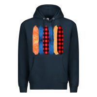 Navy Western Farm Life Pattern Brush Stroke Premium Hoodie - Bettercallsaul