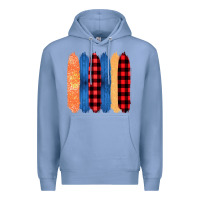 Colony Blue Western Farm Life Pattern Brush Stroke Premium Hoodie - Bettercallsaul