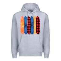 Heather Grey Western Farm Life Pattern Brush Stroke Premium Hoodie - Bettercallsaul