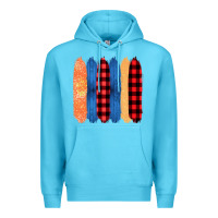 Ocean Blue Western Farm Life Pattern Brush Stroke Premium Hoodie - Bettercallsaul