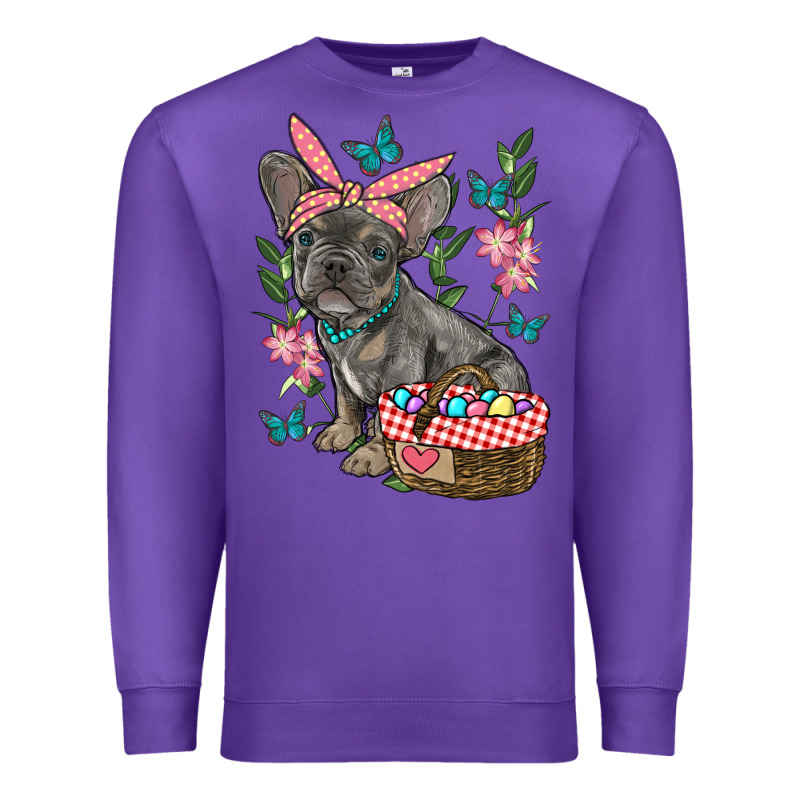Easter French Bulldog Premium Sweatshirt by RanaPortraitStore | Teevron