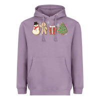 Lavender christmas gingerbread cookies Heavyweight Hoodie - MaliasSmallBusiness