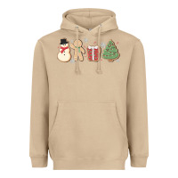 Mushroom christmas gingerbread cookies Heavyweight Hoodie - MaliasSmallBusiness