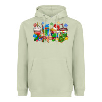 Matcha autism awareness christmas coffee Heavyweight Hoodie - MaliasSmallBusiness