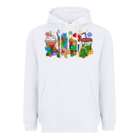 White autism awareness christmas coffee Heavyweight Hoodie - MaliasSmallBusiness