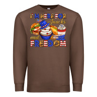 Chestnut i m here for snacks and freedom Premium Sweatshirt - texasbilliewilder