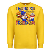 Lemon i m here for snacks and freedom Premium Sweatshirt - texasbilliewilder