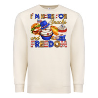 Sandshell i m here for snacks and freedom Premium Sweatshirt - texasbilliewilder