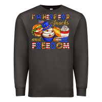 Smoke i m here for snacks and freedom Premium Sweatshirt - texasbilliewilder