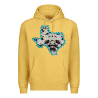 Antique Gold Texas Map Cowhide Turquoise Gemstone Premium Hoodie - Bettercallsaul