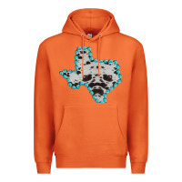 Carrot Texas Map Cowhide Turquoise Gemstone Premium Hoodie - Bettercallsaul