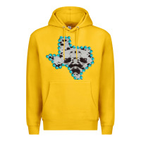 Lemon Texas Map Cowhide Turquoise Gemstone Premium Hoodie - Bettercallsaul