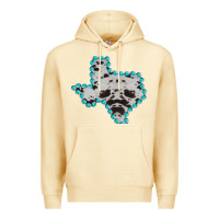 Pina Colada Texas Map Cowhide Turquoise Gemstone Premium Hoodie - Bettercallsaul