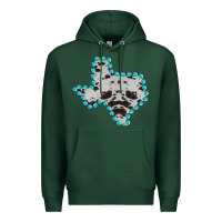 Sports Green Texas Map Cowhide Turquoise Gemstone Premium Hoodie - Bettercallsaul