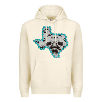Tofu Texas Map Cowhide Turquoise Gemstone Premium Hoodie - Bettercallsaul