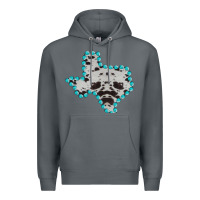 Rock Texas Map Cowhide Turquoise Gemstone Premium Hoodie - Bettercallsaul