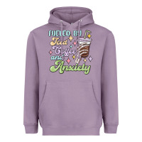 Lavender fueled by iced coffee and anxiety Heavyweight Hoodie - MaliasSmallBusiness