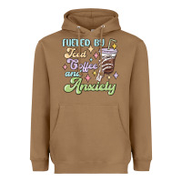 Toasted Coconut fueled by iced coffee and anxiety Heavyweight Hoodie - MaliasSmallBusiness