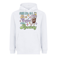 White fueled by iced coffee and anxiety Heavyweight Hoodie - MaliasSmallBusiness