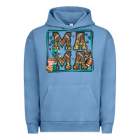 Pigment Pebble Blue american football mama Urban Hoodie - Jasminsmagicworld