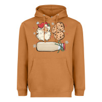 Meerkat custom milk and cookies with santa Heavyweight Hoodie - MaliasSmallBusiness