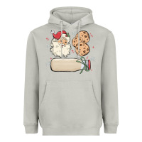 Moon Dust custom milk and cookies with santa Heavyweight Hoodie - MaliasSmallBusiness