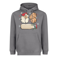 Storm custom milk and cookies with santa Heavyweight Hoodie - MaliasSmallBusiness