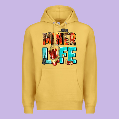 Miner Life Premium Hoodie Designed By Adodesignshop