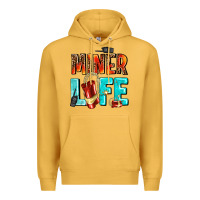 Mustard miner life Premium Hoodie - AdoDesignShop