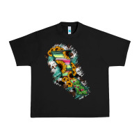 Black Baja California State Of Mexico Map Urban Heavy Tee - RanaPortraitStore