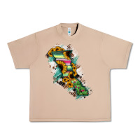 Burro Baja California State Of Mexico Map Urban Heavy Tee - RanaPortraitStore