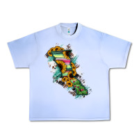 Grape Ice Baja California State Of Mexico Map Urban Heavy Tee - RanaPortraitStore