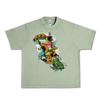 Baja California State Of Mexico Map Urban Heavy Tee | Teevron