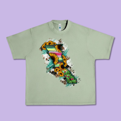 Baja California State Of Mexico Map Urban Heavy Tee Designed By Ranaportraitstore