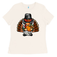 Bone thanksgiving turkey gnome Ladies Tee - BarkalooDesign