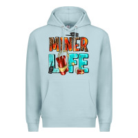 Blue Mist miner life Premium Hoodie - AdoDesignShop