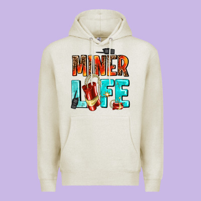 Miner Life Premium Hoodie Designed By Adodesignshop