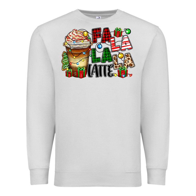 Fa La La La Latte Premium Sweatshirt by Zillion Design Studio | Teevron