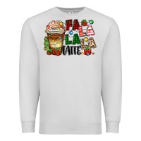 Dove Grey fa la la la latte Premium Sweatshirt - Zillion Design Studio