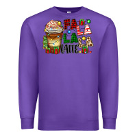 Purple fa la la la latte Premium Sweatshirt - Zillion Design Studio